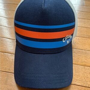 Callaway Blue and Orange Striped Hat